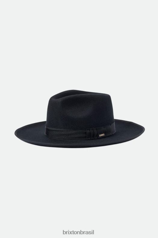 acessórios Brixton reno fedora preto homens 2TDHFZ220